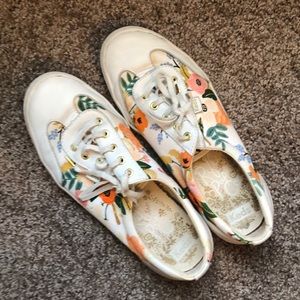 Rifle Paper Co floral Keds, size 8.5